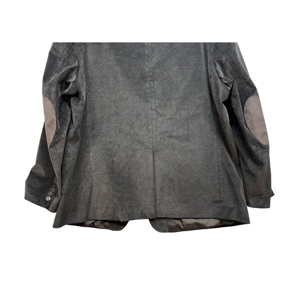 Chaps Mens Soft Corduroy Blazer Jacket 48R Brown Elbow Patches Preppy Scholar - Picture 11 of 12